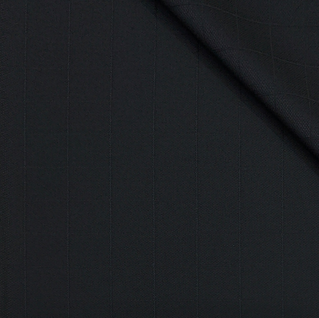 Trouser Fabric Canetti Italy Luxury 110s Wool Blended Check Colour Black